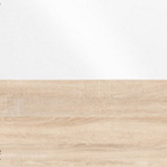 дуб сонома/белый глянец